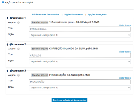 Colocar arquivos em sigilo